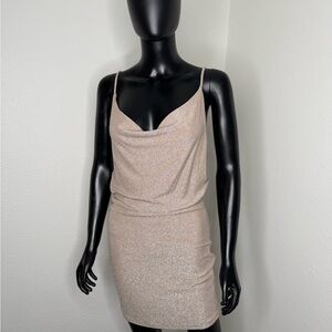 Elegant Cream Sleeveless Dress